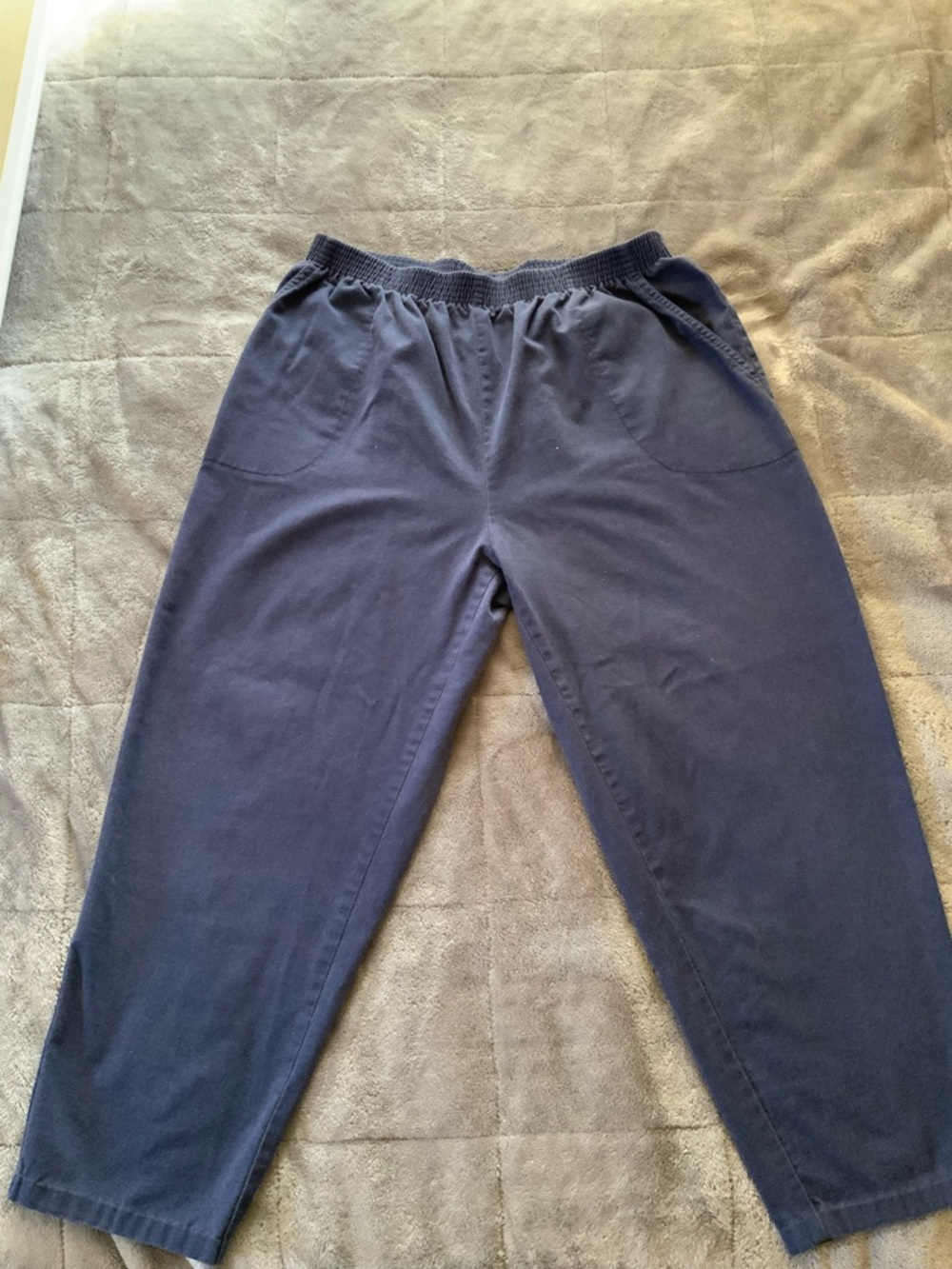 Classic Elements Women’s Navy Elastic-Waist  Pants (1031)